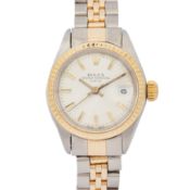 Rolex 'Oyster Perpetual -Date' Bracelet Watch Stainless steel and gold (American market - 14k gold)