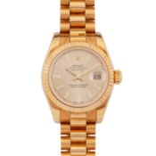 Rolex 'Datejust' Bracelet Watch 18k gold