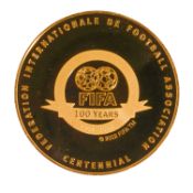 FIFA Centennial Commemorative Gold Medallion 24ct gold