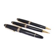 Montblanc Set of three Meisterstuck Pens and Pencils