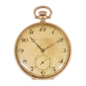 International Watch Company - Open-Faced Pocket Watch 14ct gold