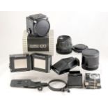 Bronica ETRS Medium Format Outfit. Early version, with accessories.