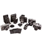 Camera End Lot Including a KW Patent Etui, Agiflex Agilux and more