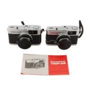Olympus Two Trip 35 Compact 35mm Cameras