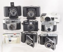 Group of Collectors Cameras. Inc Minolta Autowide & Highmatic G2 models.
