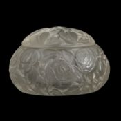 Rene Lalique (French 1860-1945) 'Dinard' box and cover