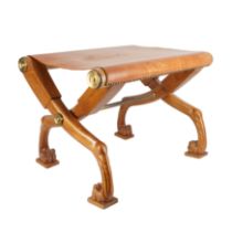 T.H. Robsjohn-Gibbings (British 1905–1976) for Saridis of Athens Diphros cross-leg stool