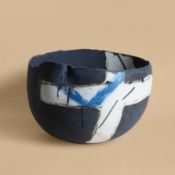 Gordon Baldwin (British 1932-2025) Large painted and pierced bowl sculpture