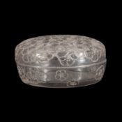 Rene Lalique (France 1860-1945) 'Emiliane' box and cover