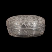Rene Lalique (France 1860-1945) 'Emiliane' box and cover