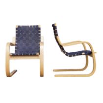 Alvar Aalto (Finnish, 1898-1976) for Artek Pair of Model 46 chairs
