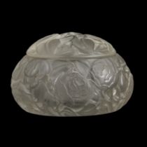 Rene Lalique (French 1860-1945) 'Dinard' box and cover