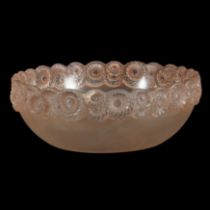 Rene Lalique (France 1860-1945) 'Soucis' bowl