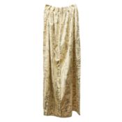 Pierre Frey 'Alphabet' Toile de Jouy curtains and a matching pelmet French, Contemporary