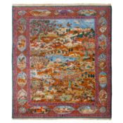 A fine landscape design Hereke carpet, Turkey