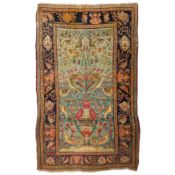 An antique Tehran rug, north Persia