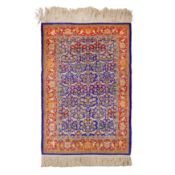An extremely fine & signed silk Hereke rug, Turkey