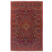 A very fine antique Isfahan rug, central Persia
