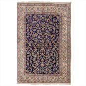 A fine part silk Nain carpet, central Persia