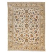 A fine signed Kashan carpet, central Persia