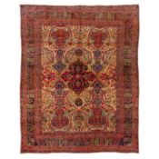 A fine antique Yazd carpet, south Persia