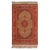 An extremely fine, part silk signed Seirafian Isfahan rug, central Persia Property of Private Collec