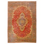 A very fine silk Hereke carpet, Turkey