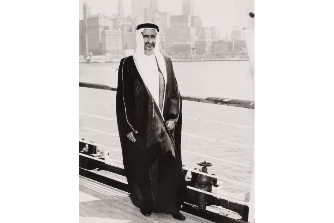 George V. Bigelow [Cunard Line Photographer] (XX) Sheikh Rashid bin Saeed Al Maktoum, New York, 1963 - Image 4 of 13