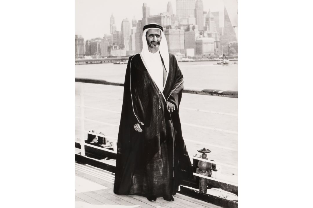 George V. Bigelow [Cunard Line Photographer] (XX) Sheikh Rashid bin Saeed Al Maktoum, New York, 1963 - Image 1 of 13