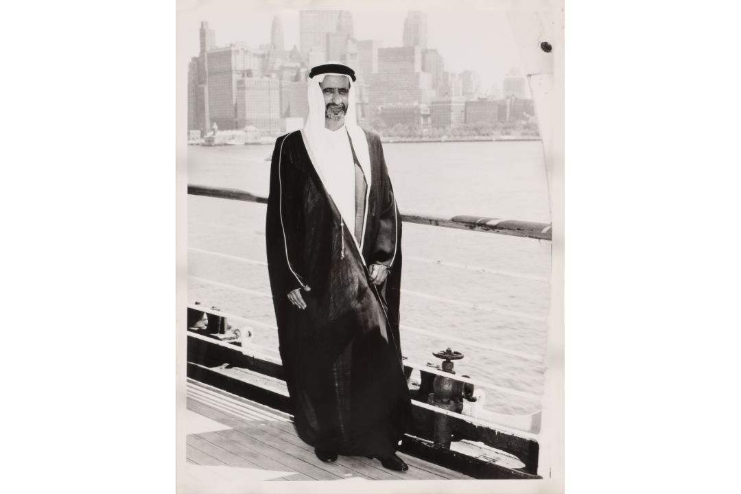 George V. Bigelow [Cunard Line Photographer] (XX) Sheikh Rashid bin Saeed Al Maktoum, New York, 1963 - Image 5 of 13