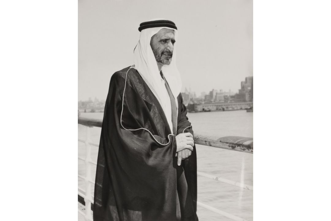 George V. Bigelow [Cunard Line Photographer] (XX) Sheikh Rashid bin Saeed Al Maktoum, New York, 1963 - Image 7 of 13