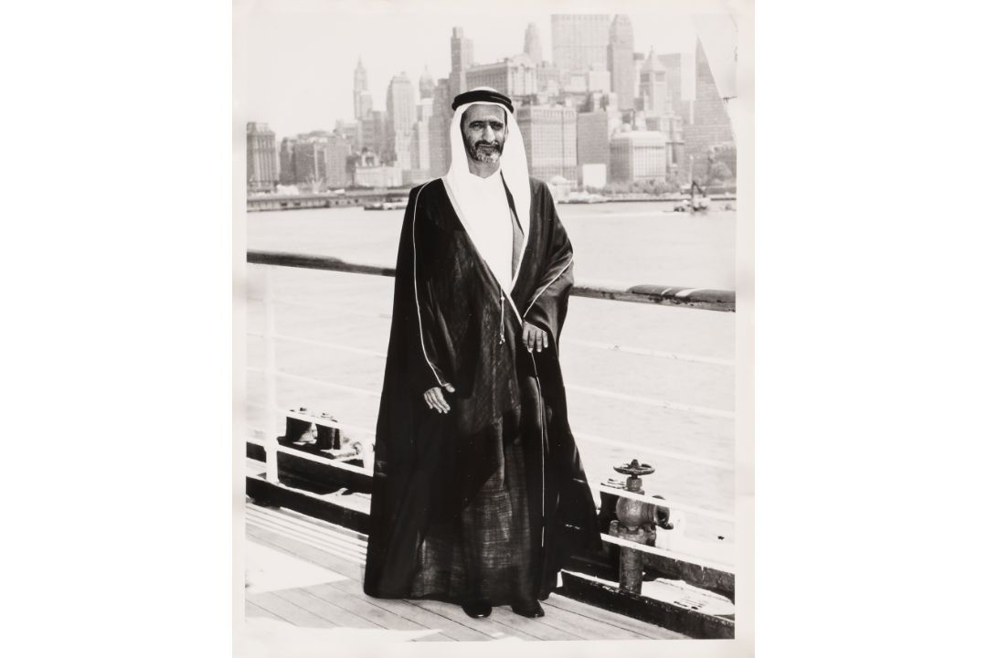 George V. Bigelow [Cunard Line Photographer] (XX) Sheikh Rashid bin Saeed Al Maktoum, New York, 1963 - Image 2 of 13