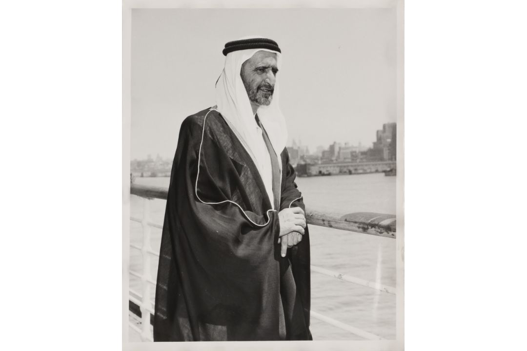 George V. Bigelow [Cunard Line Photographer] (XX) Sheikh Rashid bin Saeed Al Maktoum, New York, 1963 - Image 8 of 13