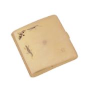 Birmingham circa 1920 by S Blackensee and Sons A George V 15 carat gold cigarette case