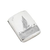 Sheffield 1897 by William Neale, also signed Omara, Salih A Victorian sterling silver cigarette case