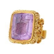 English circa 1820 A George IV amethyst seal