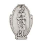 Sikh interest – London 1897 by Goldsmiths and Silversmiths A Victorian sterling silver livery badge