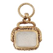English circa 1821 A George IV chalcedony fob seal