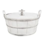 Danish circa 1980 retailed by Tiffany and Co A late 20th century sterling silver covered ice bucket