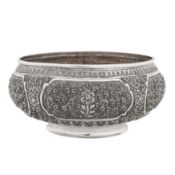 Northern Burma circa 1960 A mid-20th century Burmese silver bowl