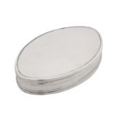 London 1789 by Hester Bateman A George III sterling silver tobacco or snuff box