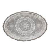 Isfahan circa 1960 marked Abbas Afzali A mid-20th century Persian (Iranian) silver tray