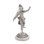 Rangoon circa 1910 An early 20th century Burmese silver menu or place card holder