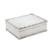 London 1963 by Padgett and Braham Ltd An Elizabeth II sterling silver table cigarette box