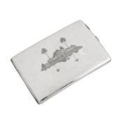 Omara circa 1940 A mid-20th century Iraqi silver cigarette case