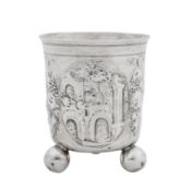 Nuremberg circa 1685 by Wolfgang Rößler (b. 1655, meister 1683) A late 17th century German silver be