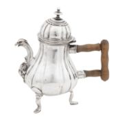 Messina circa 1787, by F..M (untraced) A late 18th century Sicilian (Italian) silver coffee pot