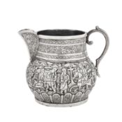 Isfahan circa 1920, marked Ja’far An early 20th century Persian (Iranain) silver jug