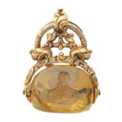 English circa 1810 A George IV citrine fob seal