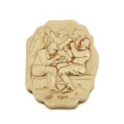 Sheffield 1847 by Creswick and Co A documentary Victorian sterling silver gilt snuff box